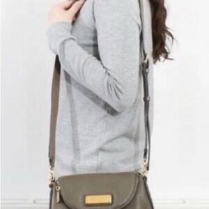 Marc by Marc Jacobs - Gray Crossbody Bag with Gold Accents